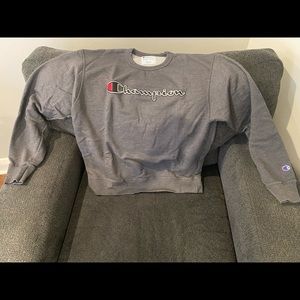 Mens Grey Champion Sweatshirt